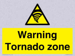 Warning Tornado zone